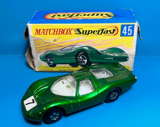 Vintage Matchbox Superfast No 45a Ford Group 6 1970 Original Box