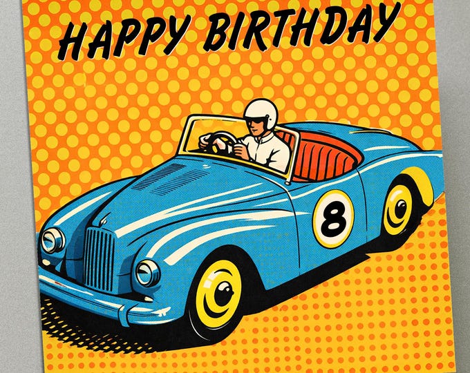 Personalised Birthday Card - Number 8