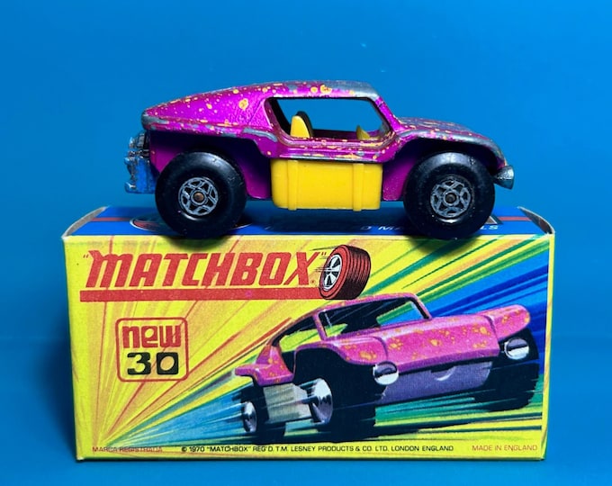 Vintage Matchbox Superfast No 30b Beach Buggy 1970 Original Box