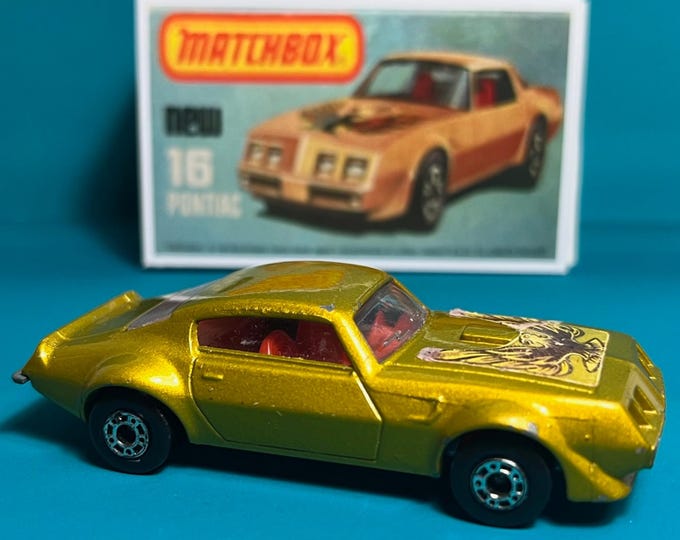 1979 - Vintage Matchbox Superfast No. 16b Pontiac with gift box