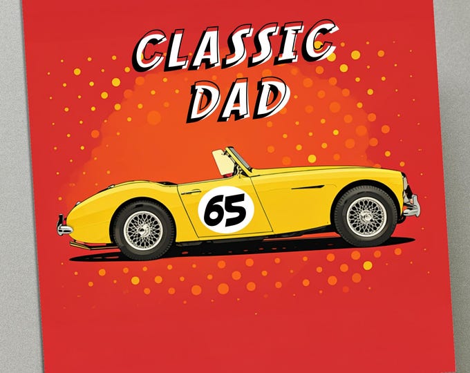 Personalised Birthday Card - Classic Dad 65