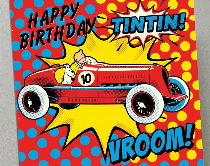 Personalised Birthday Card - TinTin No10