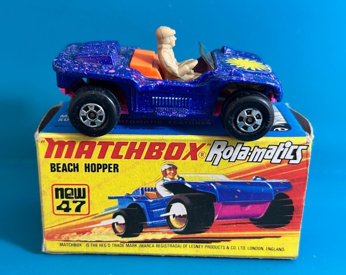 Vintage Matchbox Rolamatics No 47 Beach Hopper 1974 Original Box