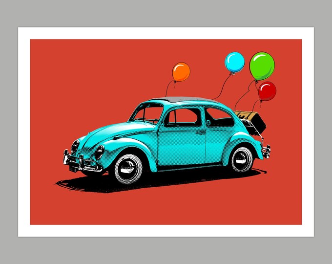 Beetle Birthday Greetings Card