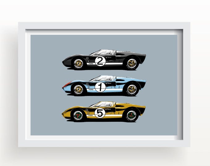 1966 GT40 Le Mans Giclée Art Print