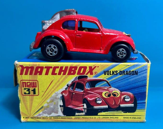 Vintage Matchbox Superfast No 31b Volksdragon 1971 Original Box