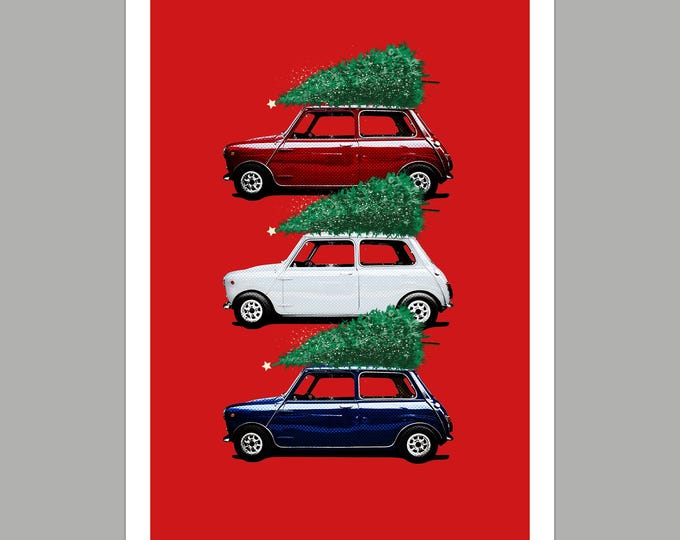 Italian Job Christmas Greetings Card