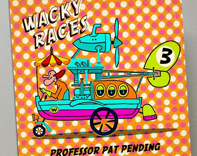 Personalised Birthday Card - Wacky Races No3