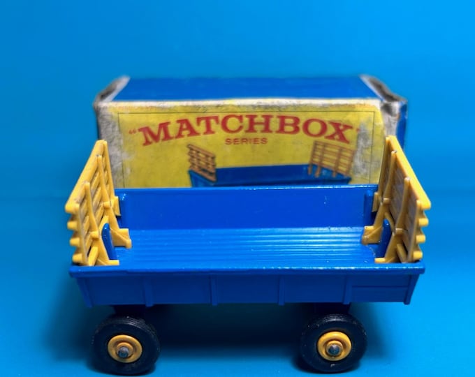 Vintage Matchbox Lesney No 40c Hay Trailer 1967 Original Box