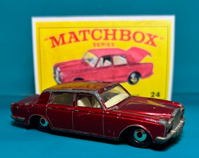 1967 - Vintage Matchbox Lesney No. 24c Rolls Royce Shadow with Gift Box