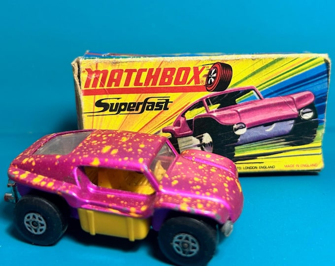 Vintage Matchbox Superfast No 30b Beach Buggy 1970 Original Box