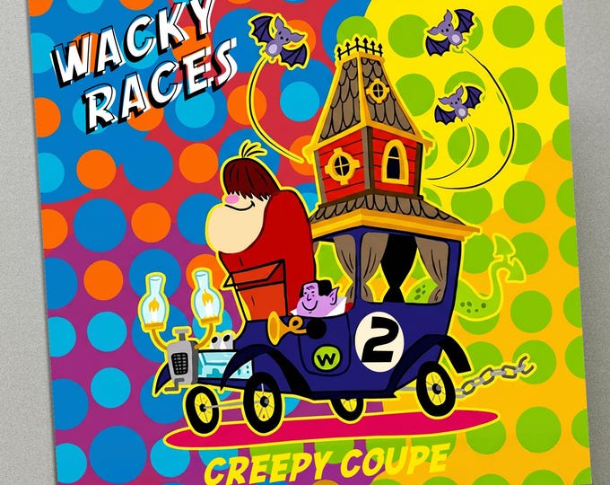 Personalised Birthday Card - Wacky Races No2