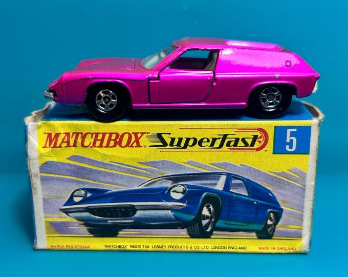 Vintage Matchbox Superfast No 5a Lotus Europa 1969 Original Box