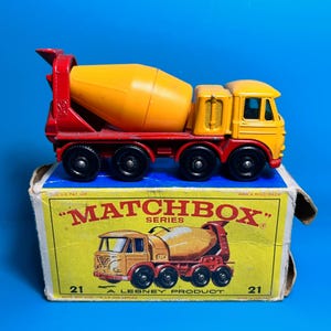 Vintage Matchbox Lesney No 21d Foden Concrete Truck 1968 with Original Box