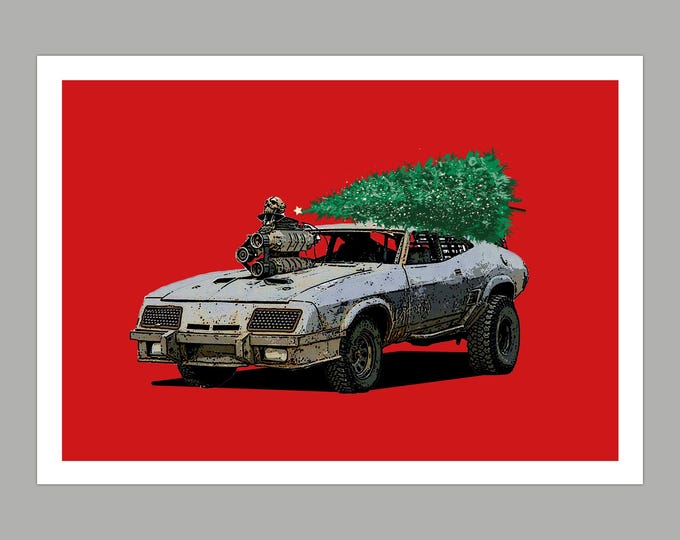 Christmas Mad Max Greetings Card