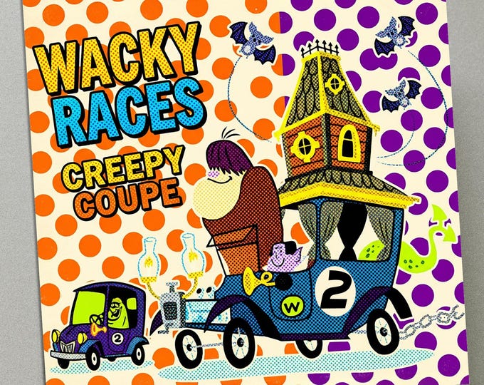 Personalised Birthday Card - Wacky Races No2