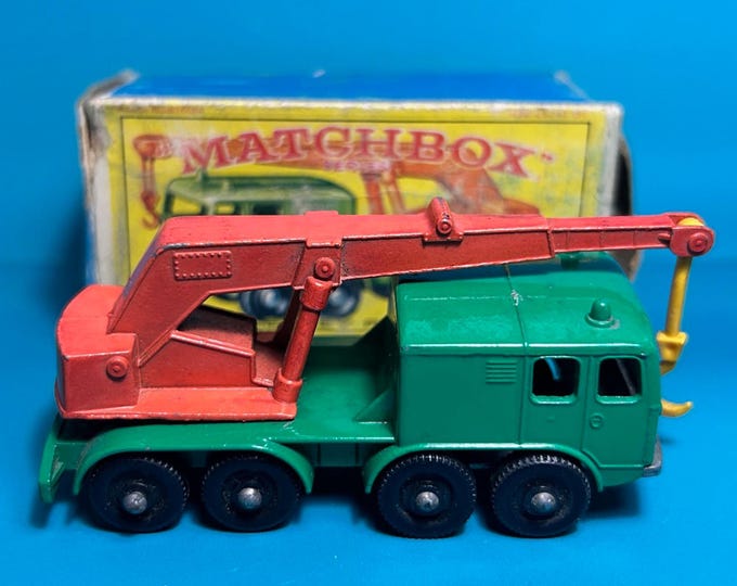 Vintage Matchbox Lesney No 30c Eight Wheel Crane 1965 Original Box