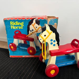 Fisher Price riding horse / riding horse vintage 1976