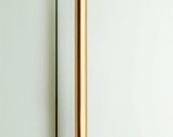 Moderner Schrankgriff aus gebürstetem Messing, goldene Möbelbeschläge