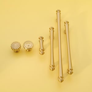 Unlacquered Brass Cabinet Handles | Brushed Gold Kitchen Pulls | Matte Brass Cabinet Handles | Antique Cabinet Pulls | Cabinet Hardware