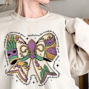 Mardi Gras Sweatshirt, Mardi Gras Shirt, Mardi Gras Festival, Mardi Gras Celebration Shirt, New Orleans Shirt, Fat Tuesday Shirt, Lousiana