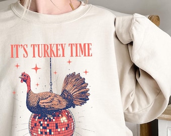 Es ist die Türkei-Zeit-Sweatshirt, Thanksgiving-Shirt, niedliches Truthahn-Design, Herbst-Danksagungs-Pullover, Erntedank-Sweatshirts, lustiges Truthahn-T-Stück