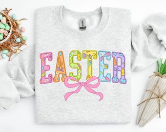 Sudadera de Pascua, linda camiseta de Pascua, camiseta de Jesús de Pascua, regalo de Pascua de moda para hombres, mujeres y niños, cuello redondo de feliz día de Pascua, huevo de Pascua divertido