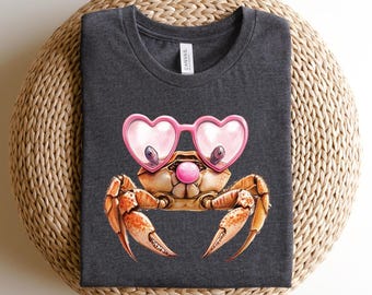 Crab Lover Shirt, Ocean Shirt, Summer Shirt, Trendy Shirt, Hello Summer Shirt, Best Gifts for Her, Beach Shirt, Crab Shirt