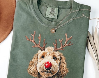 Comfort Colors® Christmas Dog Shirt, Dog Owner Christmas Gift, Dog Christmas Shirt, Christmas Shirt, Holiday Shirt, Dog Gift
