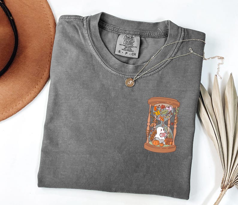 Comfort Colors® Cute Ghost Book Reader Shirt,Halloween Book Shirt,Halloween Reading Tee,Book Lover Gift,Book Lover Shirt,Reading Girl Shirts image 5
