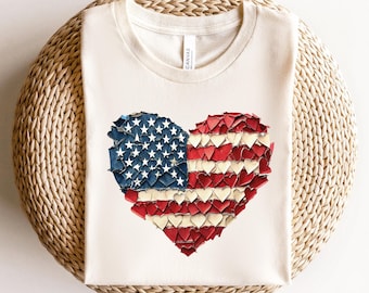 Love USA Flag Shirt, USA Flag Shirt, 4th of July Shirt, USA Flag Shirts, Patriotic Shirt, Labor Day, Heart Flag Shirt, American Flag Shirt