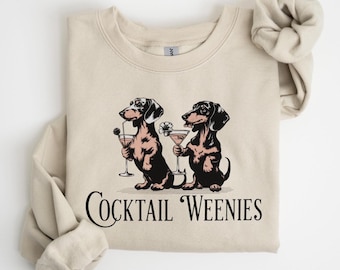 Cocktail Weenies Shirt, Funny Dachshund Shirt, Dachshund, Wiener Dog, Doxie, Dachshund Gift, Doxie Mom Tee, Western Dog Tshirt