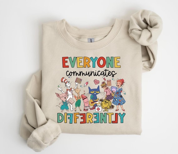 Everyone Communicates Differently Shirt, Autism Awareness Shirt, Autism Puzzle Pieces Shirt, Autism Shirt, Autism Month,Autism Support Shirt
