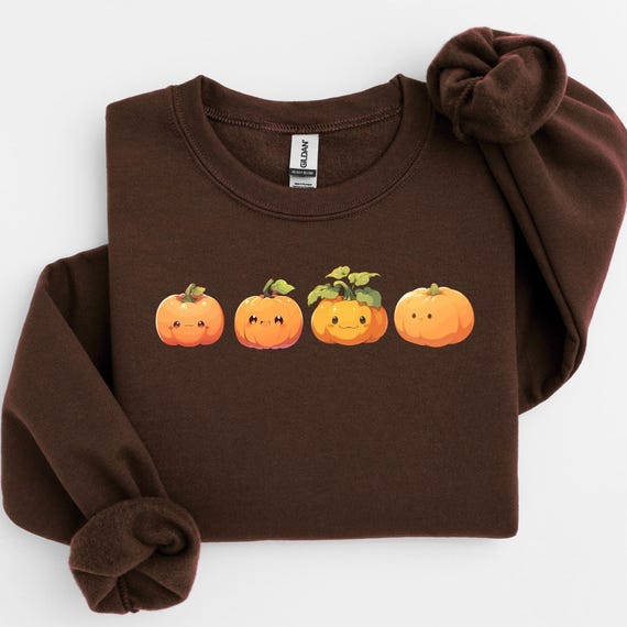 Cute Pumpkin Sweatshirt, Halloween Pumpkin Shirt, Spooky Season Sweater, Halloween Cute Women Outfit, Halloween Gift, Fall Pumpkin Shirt