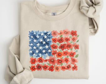 Shirt VS vlag vlag, shirt 4 juli vrouwen, sterren strepen VS vlag shirts, bloemen patriottisch shirt, shirt van de dag van de arbeid, bloemen vlag shirt