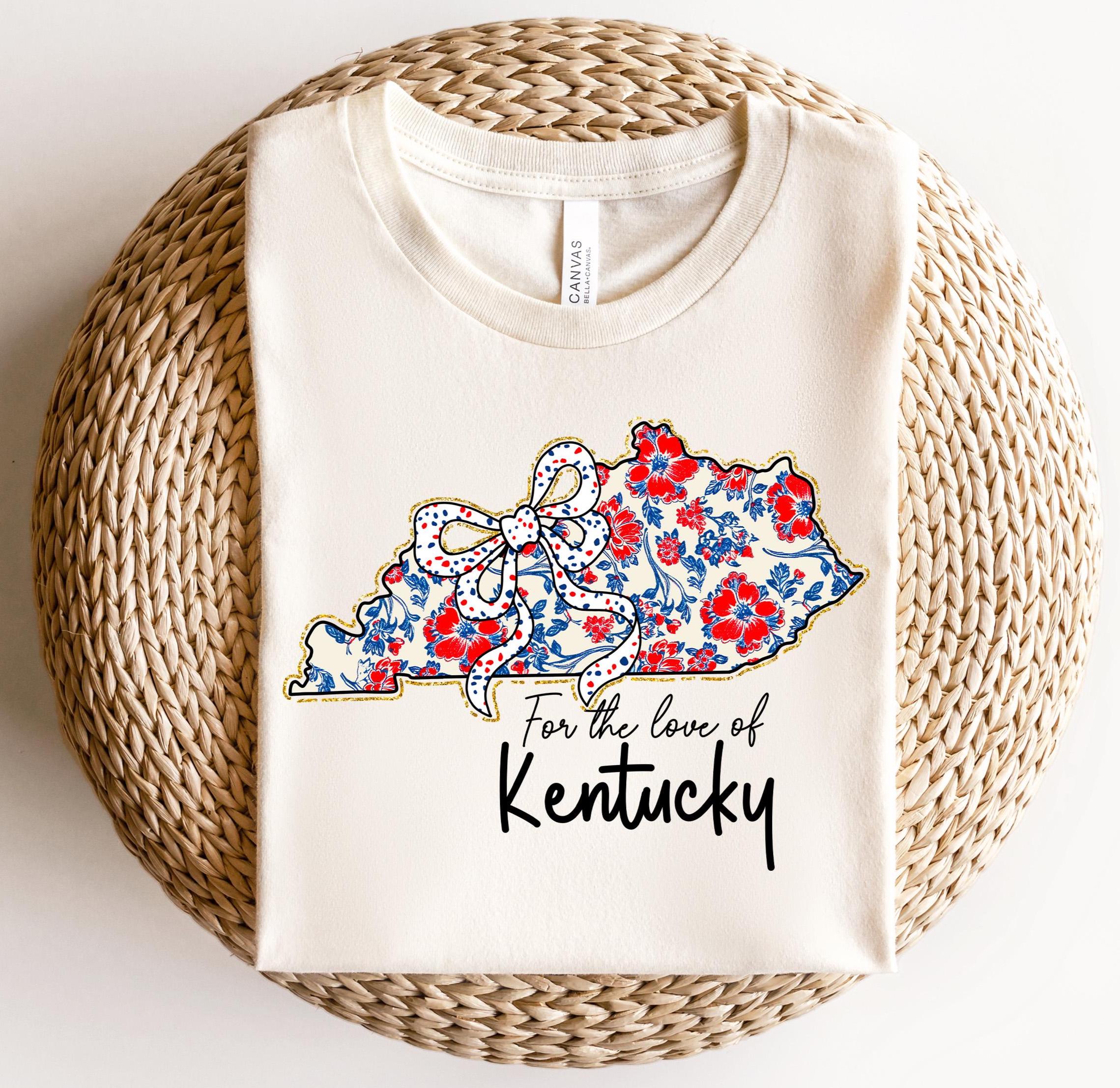 For the Love of Kentucky Shirt, USA Flag Shirt, 4th of July Shirt, Kentucky USA Flag Shirts, Patriotic Shirt, Kentucky Shirt, Kentucky Tee