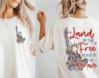 Camiseta de la Tierra de los Valientes, Camiseta con la Bandera Patriótica Estadounidense, Camiseta del Ejército, Camiseta del 4 de Julio, Camiseta del Día de la Independencia, Camiseta de Estados Unidos, Camiseta Patriótica