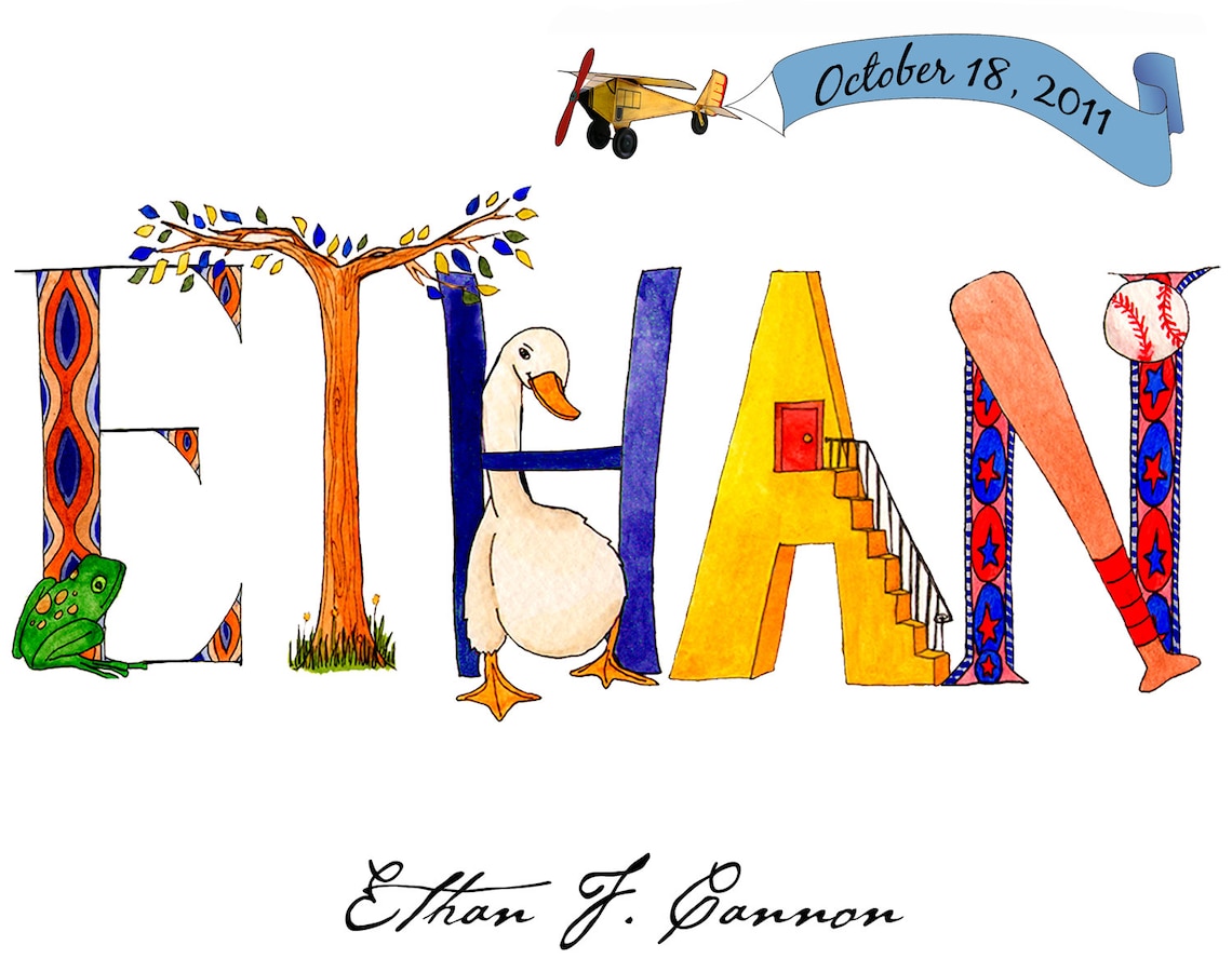 Personalized Name Art Printable File Any Size Etsy