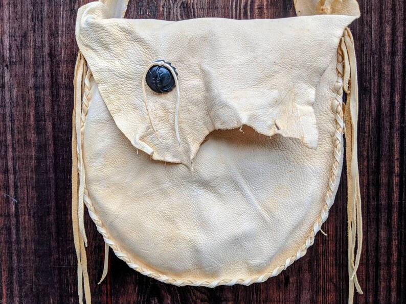 Buckskin Drum Bag Native American Deerskin Drum Bag Leather Etsy