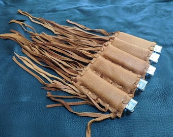 Fringe Buckskin Lighter Case - Handmade Leather Pouch