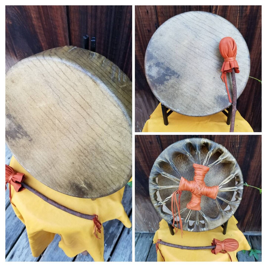 Native American Drum Rawhide Drum, Buffalo Skin Drum, 12 Inch Drum, Ceremony Drum, Hand Drum