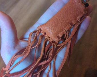 Fringe Lighter Case - Leather Pouch for Lighter, Deerskin Pouch, Deerskin Lighter Case, Tobacco Smoker, Deerskin Pouch, Buckskin Pouch