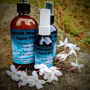 Agua Florida -Flower Water, Flower Essence, Full Moon Water, Ritual Water, Altars, Dream Weaver, Ofrendas, Curanderismo, Limpia, Brujeria