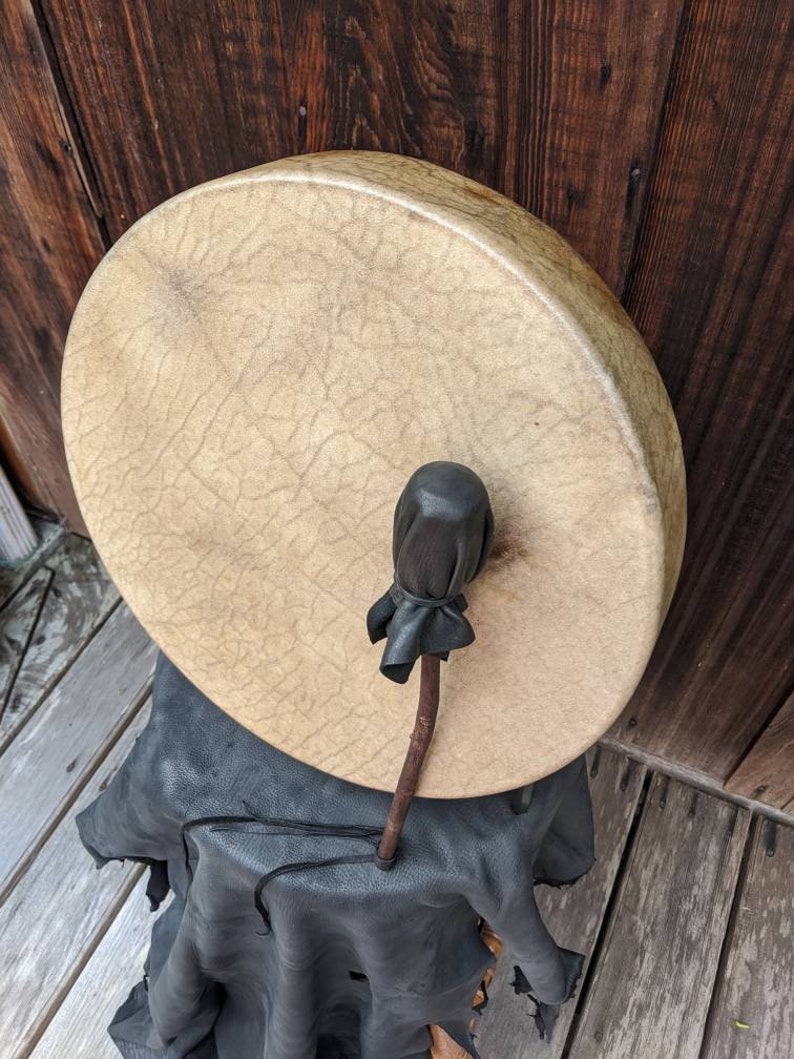 Native American Drum Rawhide Drum Buffalo Skin Drum 15 Etsy
