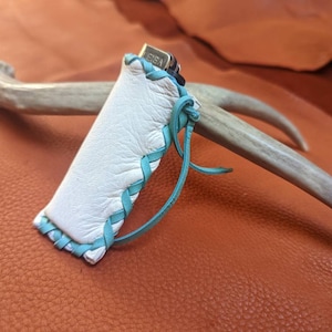 Buckskin Lighter Case - Leather Pouch for Lighter, Deerskin Pouch, Deerskin Lighter Case, Tobacco, Ceremonial, Leather Pouch, Ceremony Bag