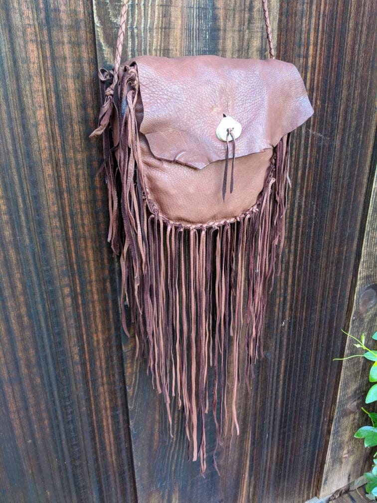 Buckskin Medicine Bag Native American Leather Bag Deerskin | Etsy