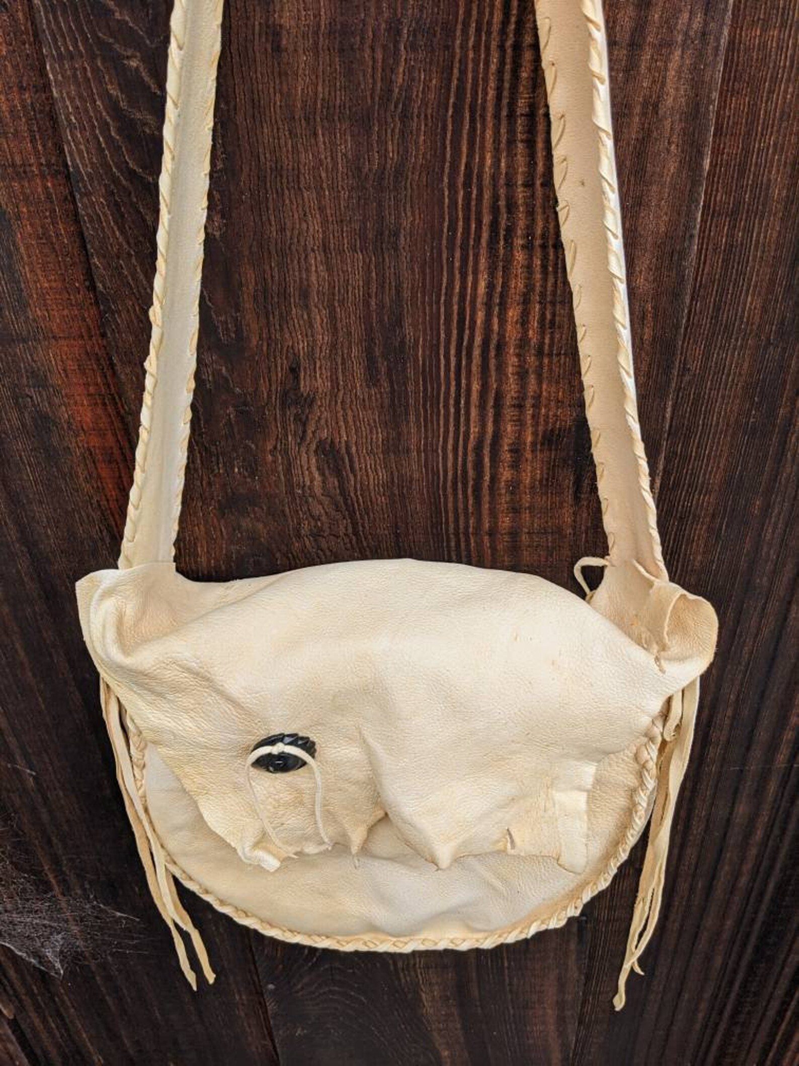 Buckskin Drum Bag Native American Deerskin Drum Bag Leather Etsy