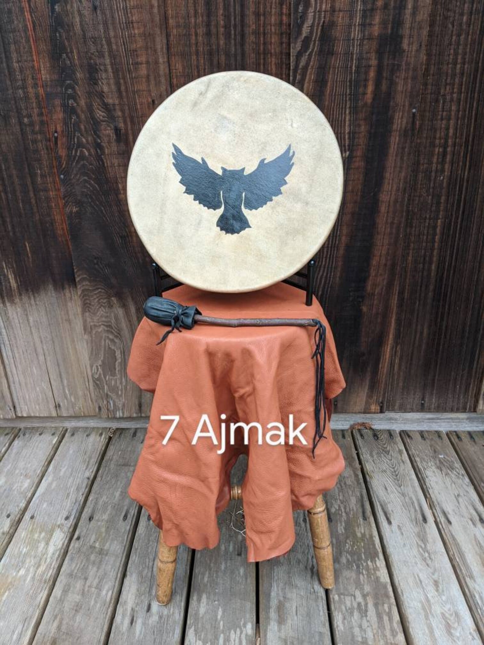 Native American Drum Rawhide Drum Buffalo Skin Drum 15 Etsy