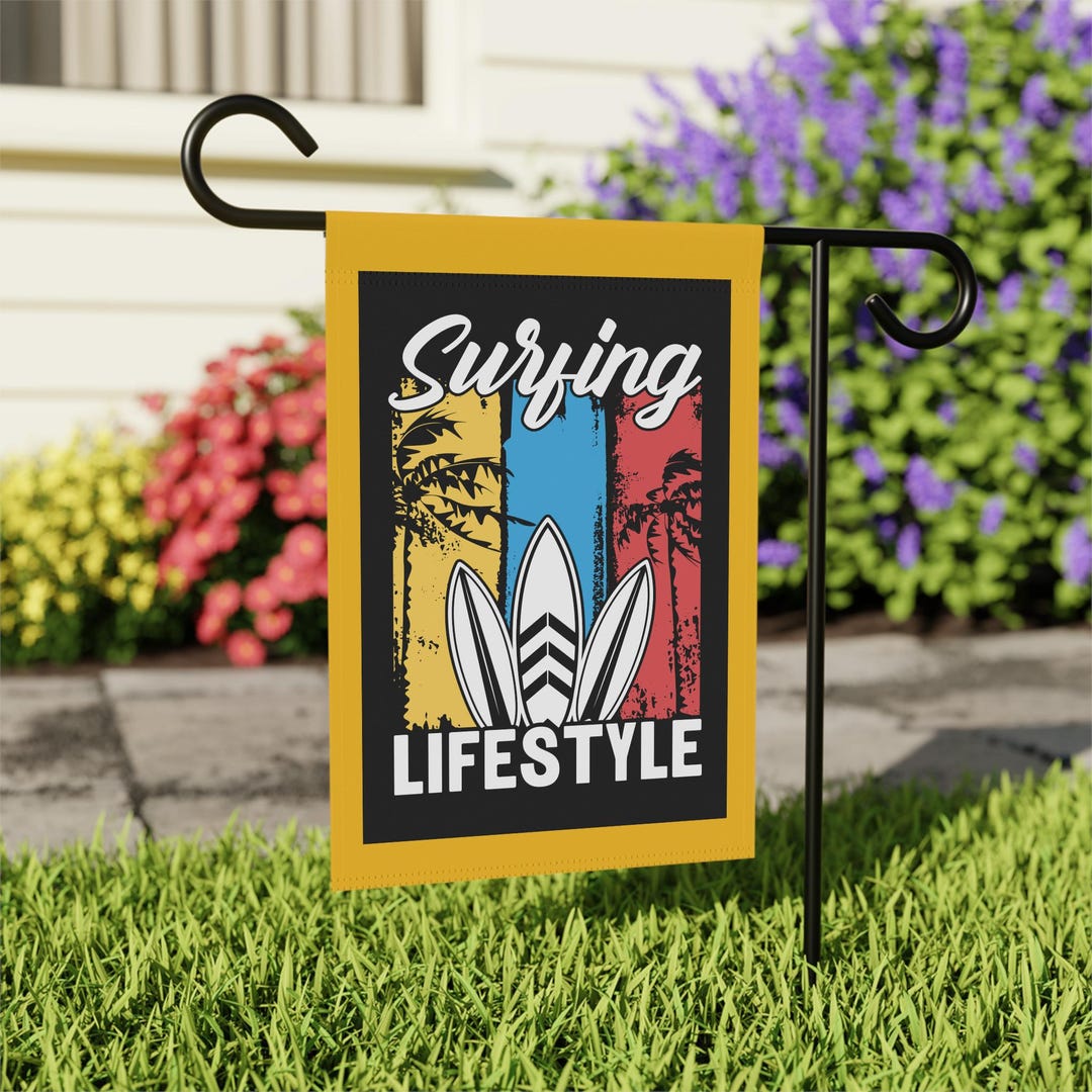 Surfing Flags String Surfing Lifestyle Outdoor Flag: Beach House Coastal Decor - Etsy