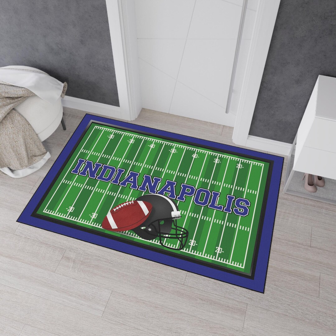 Indianapolis Colts Rug, Football Field, Heavy Duty Floor Mat - Etsy